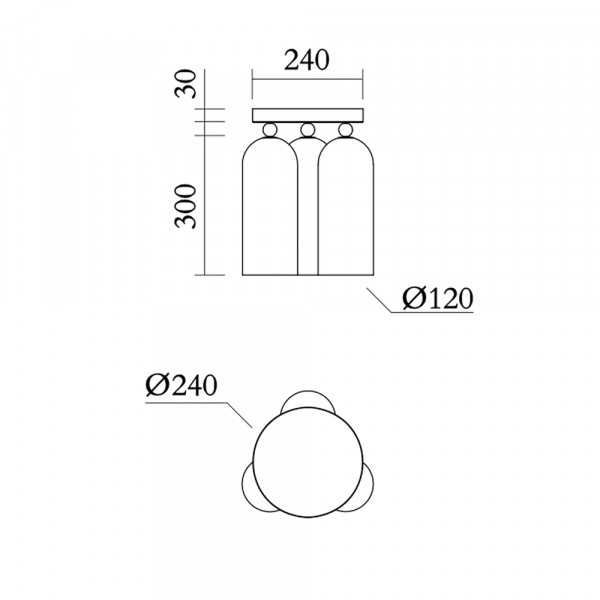 PLAFONNIER TULIP by Atelier Areti