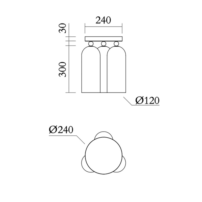 PLAFONNIER TULIP by Atelier Areti