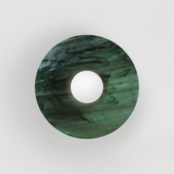 DISC AND SPHERE GLASS WALL LIGHT by Atelier Areti